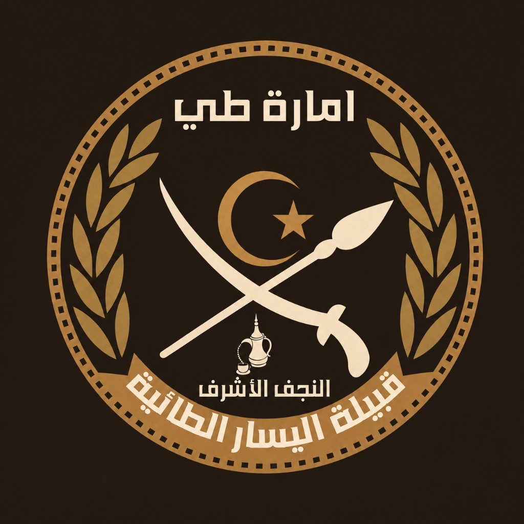 شعار قبيلة اليسار الطائية — إمارة طي، النجف الأشرف